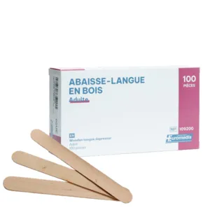 Abaisse langue bois poli pour adulte