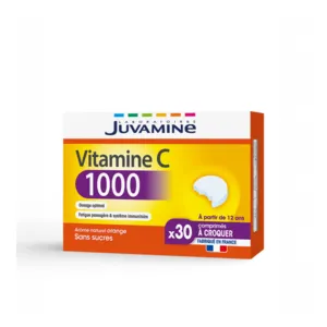 Juvamine comprimés à croquer vitamine C 1000