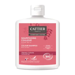 Shampooing couleur bio Cattier pour cheveux colorés
