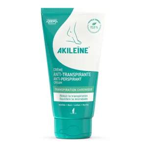 Akileïne creme anti transpirante pieds