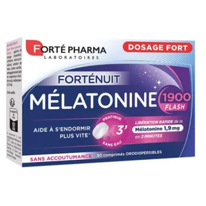 Forte Pharma FortéNuit Mélatonine 1900 Flash comprimés orodispersibles