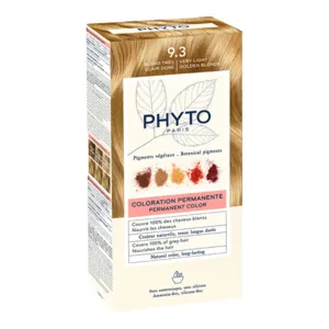 Kit Phytocolor coloration permanente blond très clair doré 9.3