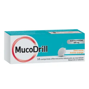 Comprimés effervescents Mucodrill toux