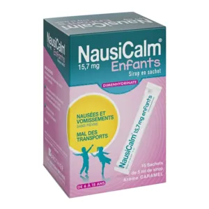 Nausicalm sirop en sachet mal des transports