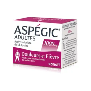 Aspégic 1000 aspirine sachet