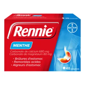 Rennie comprimés remontées acides
