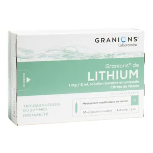 Granions ampoules de lithium