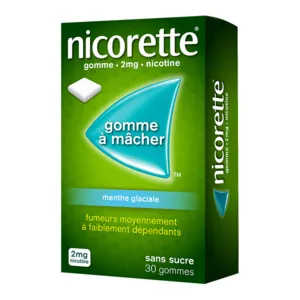 Nicorette 2mg menthe glaciale gomme à macher