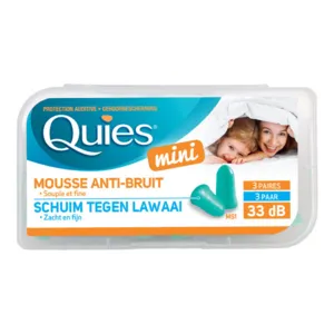 Boules quies mini mousse anti-bruit 3 paires