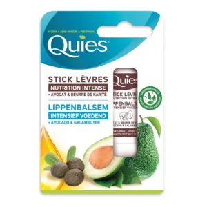 Quies Nutrition Intense stick pour les lèvres Avocat Karité