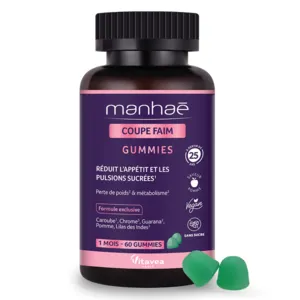 Manhaé Coupe faim gummies réduction de l'appétit