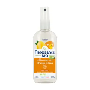 Natessance démêlant pour enfant Orange-Citron sans rinçage
