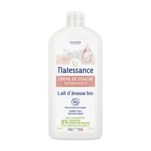 Natessance crème de douche Lait ânesse bio hydratante