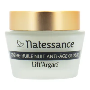 Lift'Argan crème huile nuit bio Anti âge global Natessance