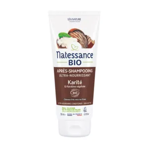Natessance après shampooing nourrissant karité bio et kératine