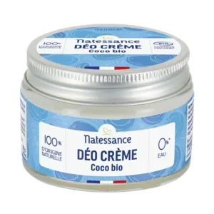 Déodorant crémeux Natessance à base d'huile de coco bio