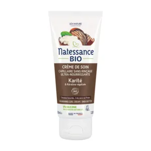 Crème de soin capillaire Natessance bio Karité et Kératine végétale
