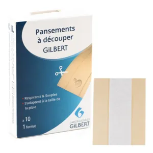 Gilbert Bandes à découper pansements 10 x 6 cm
