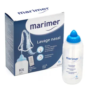 Marimer kit de lavage nasal + sachets solution saline