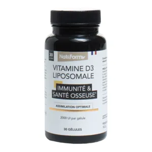 Nat et Form Vitamine D3 liposomale immunité et santé osseuse