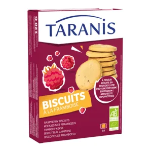 Biscuits framboise Taranis Bio