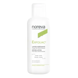 Lotion asséchante Exfoliac de Noreva