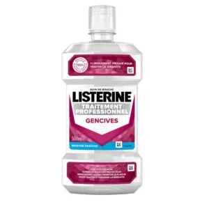 Traitement professionnel Bain de bouche gingivite Listerine