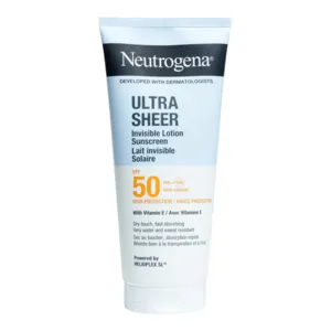 Lait solaire invisible SPF 50 Ultra Sheer Neutrogena