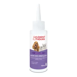 Solution nettoyante auriculaire chat et chien Clement Thekan