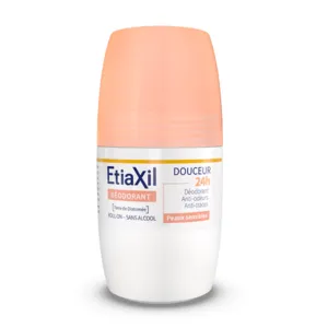 Déodorant douceur Etiaxil Peaux sensibles Roll-on 24h