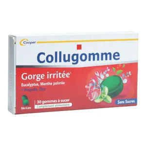 Gommes gorge irritée Collugomme