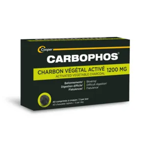Carbophos comprimés Confort digestif Anti ballonnement au charbon végétal