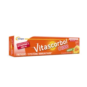 Vitascorbol vitamine C 1000 comprimés effervescents