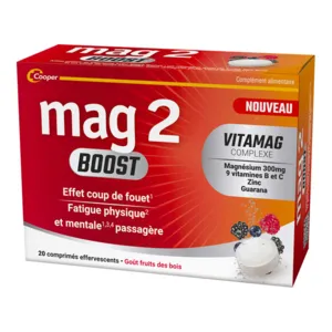 Mag 2 Boost comprimés vitamines et magnésium