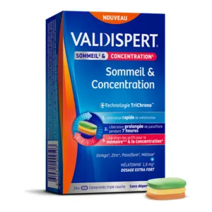 Valdispert Sommeil et Concentration comprimés mélatonine 1,9 mg