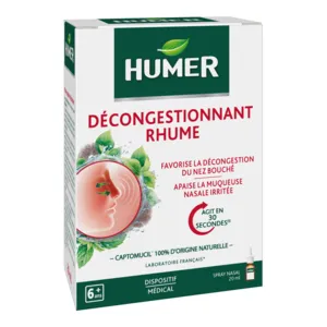 Humer Rhume spray nasal décongestionnant