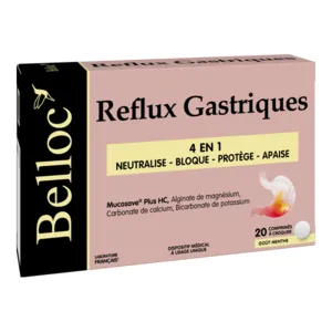 Comprimés Reflux Gastriques Belloc 4 en 1