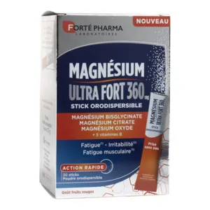 Forté Pharma Magnésium Ultra Fort 360 mg en sticks orodispersibles