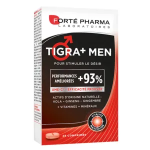 Forté Pharma Tigra+ Men stimulation désir comprimés
