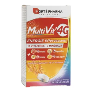 Forté Pharma MultiVit' 4G Energie effervescent vitamines minéraux