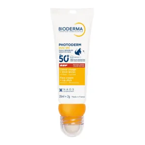 Crème solaire visage + Stick lèvres SPF50+ Bioderma Photoderm Duo Ski