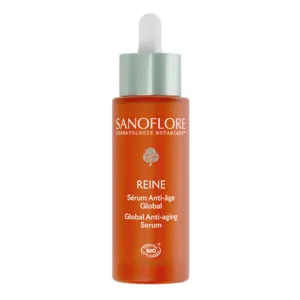 Sérum visage cou décolleté Anti âge Global Reine Sanoflore