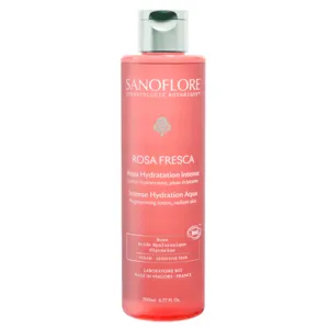 Lotion tonique bio Sanoflore Rosa Fresca Aqua Hydratation Intense