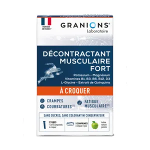 Comprimés à croquer Décontractant musculaire fort Granions