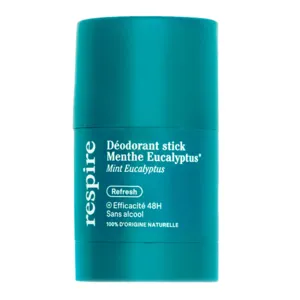 Stick Respire Déodorant Menthe Eucalyptus Bio