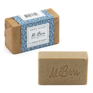 Savon d'Alep gommant à l'huile de Nigelle de Damas Al Bara
