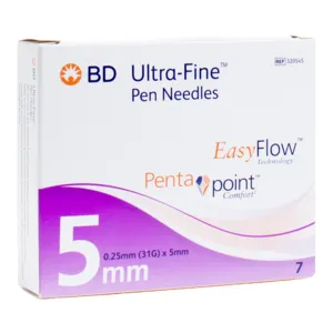 BD Ultra Fine aiguilles 5mm pour stylo injecteur