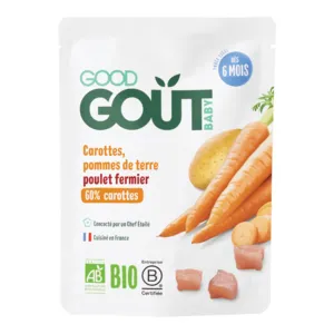 Purée de Carottes Pommes de terre et Poulet Bio Good Goût