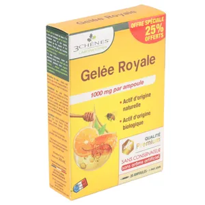 Les 3 Chênes ampoules Gelée Royale 1000 mg