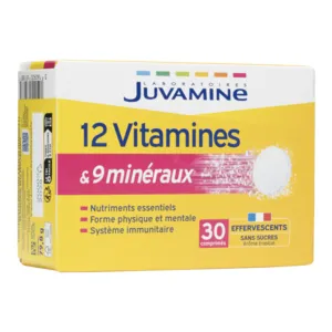 Juvamine 12 vitamines 9 minéraux effervescents